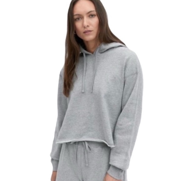 REIGNING CHAMP | Lightweight Terry Cut-off Hoodie Heather Grey - Picture 1 of 8